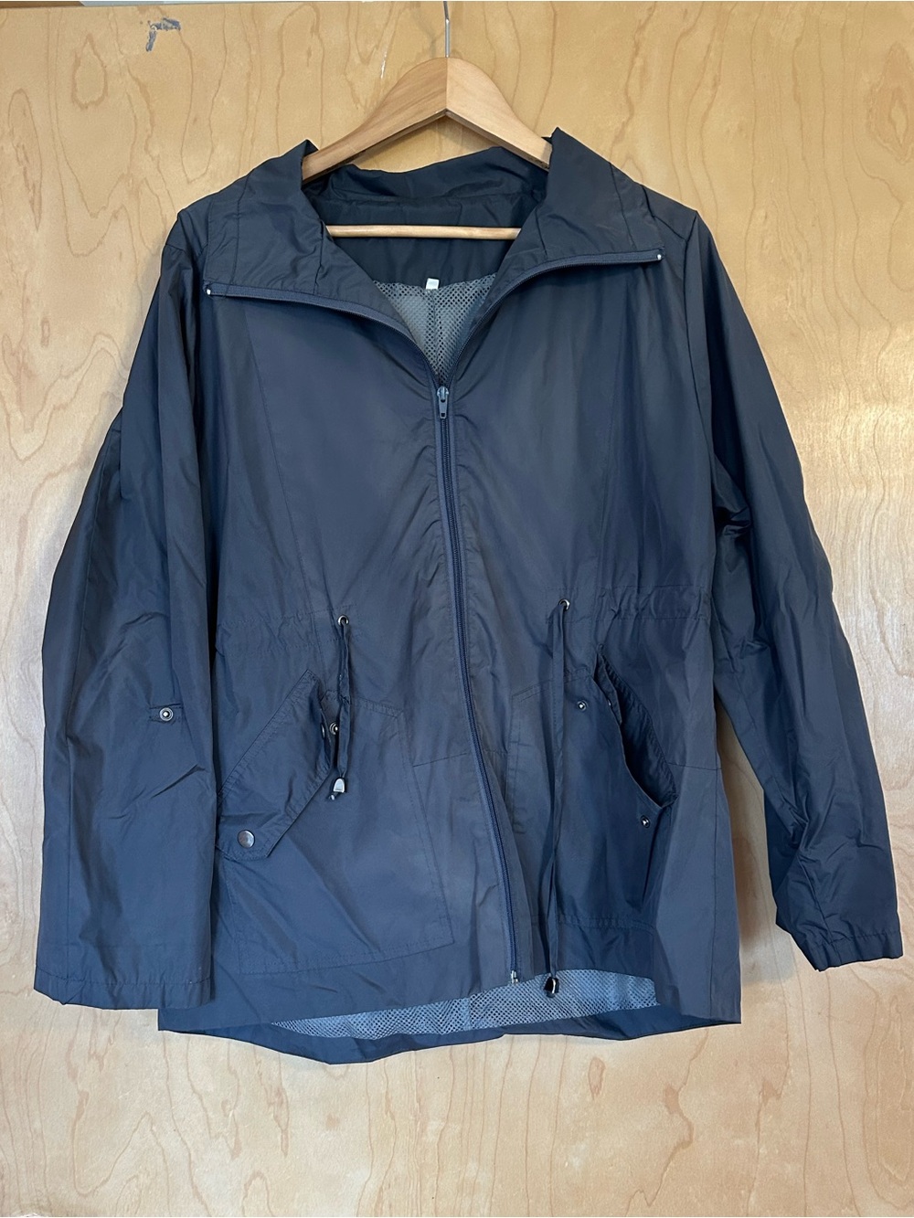 Woman’s  Lightweight Grey Rain Jacket